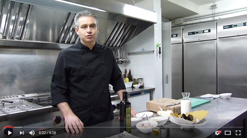 Spaghetti alla Carbonara rivisitata chef Michele Clementi